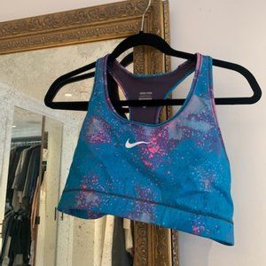 Nike Pro Splatter Paint Sports Bra (Large)